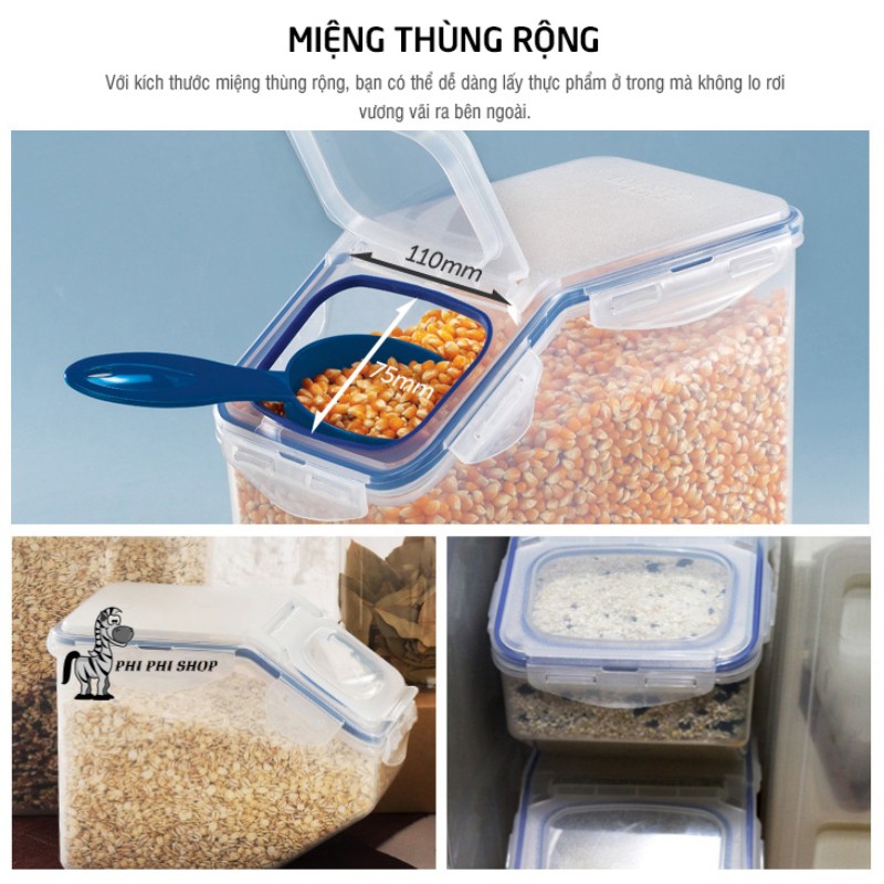 Thùng đựng gạo Lock&Lock Special 5L HPL700 - 10Kg HPL510