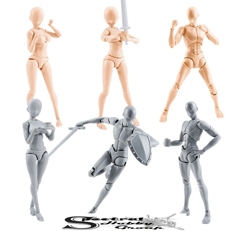 Mô hình nhựa Action Figure SHF Body Kun DX Set Male Female