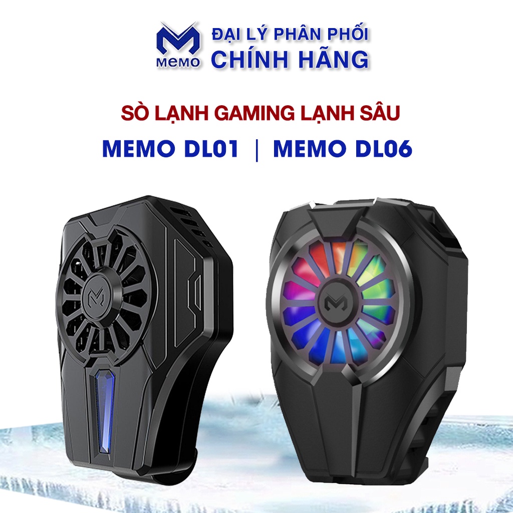 Tản nhiệt chơi game Memo DL01 DL06 tản sò lạnh làm mát siêu nhanh, led RGB chuyên nghiệp