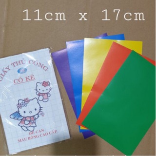 50 tập giấy thủ công có keo dán sẵn 11cmx17cm