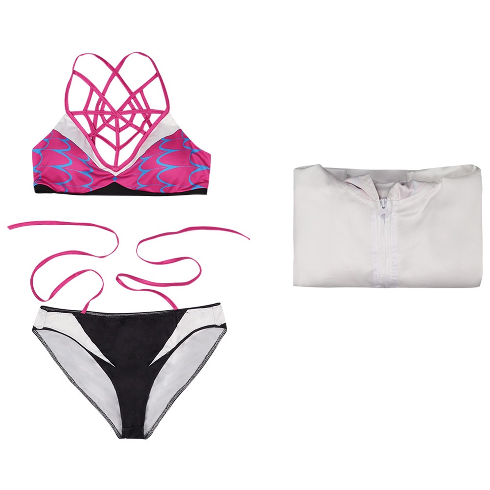Hàng Có Sẵn Bộ Đồ Bơi Áo Choàng Tắm Quần Short Áo Choàng Bikini Hóa Trang Nhân Vật Người Nhện