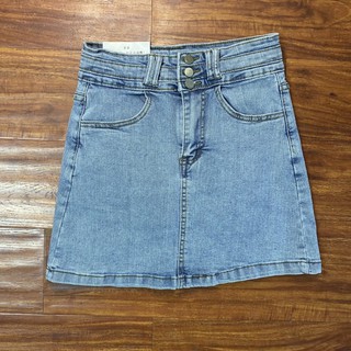 (SẴN) Chân váy jeans 3 cúc