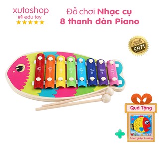 Đàn đồ chơi nhạc cụ Piano  8 thanh cho bé hình con vật ngộ nghĩnh