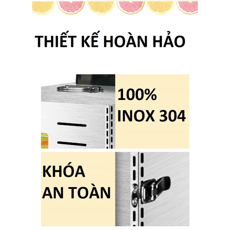 Máy sấy thực phẩm XY-12 12 khay sấy cao cấp - 100% inox phím điều khiển bền bỉ - BH 2 năm