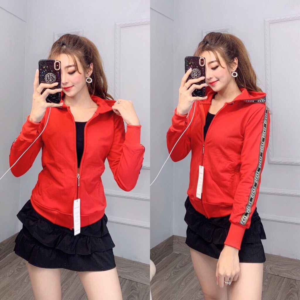 áo khoác nữ chống nắng tay dài có nón freesize 54kg - CN89