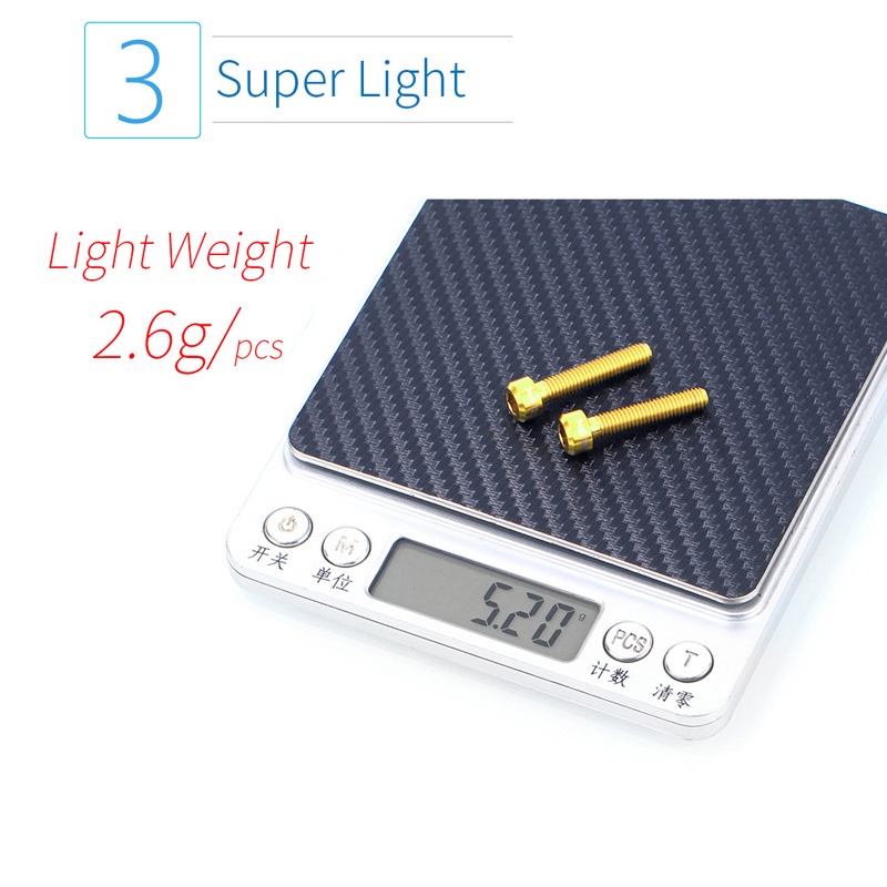 Bộ 2 Vòng Cố Định Tay Phanh Xe Đạp Leo Núi Bằng Hợp Kim Titan M5x25mm