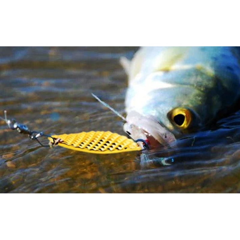 QQ Mồi Câu Cá 3D Bằng Kim Loại Có Mắt Xoay 2 Trong Một