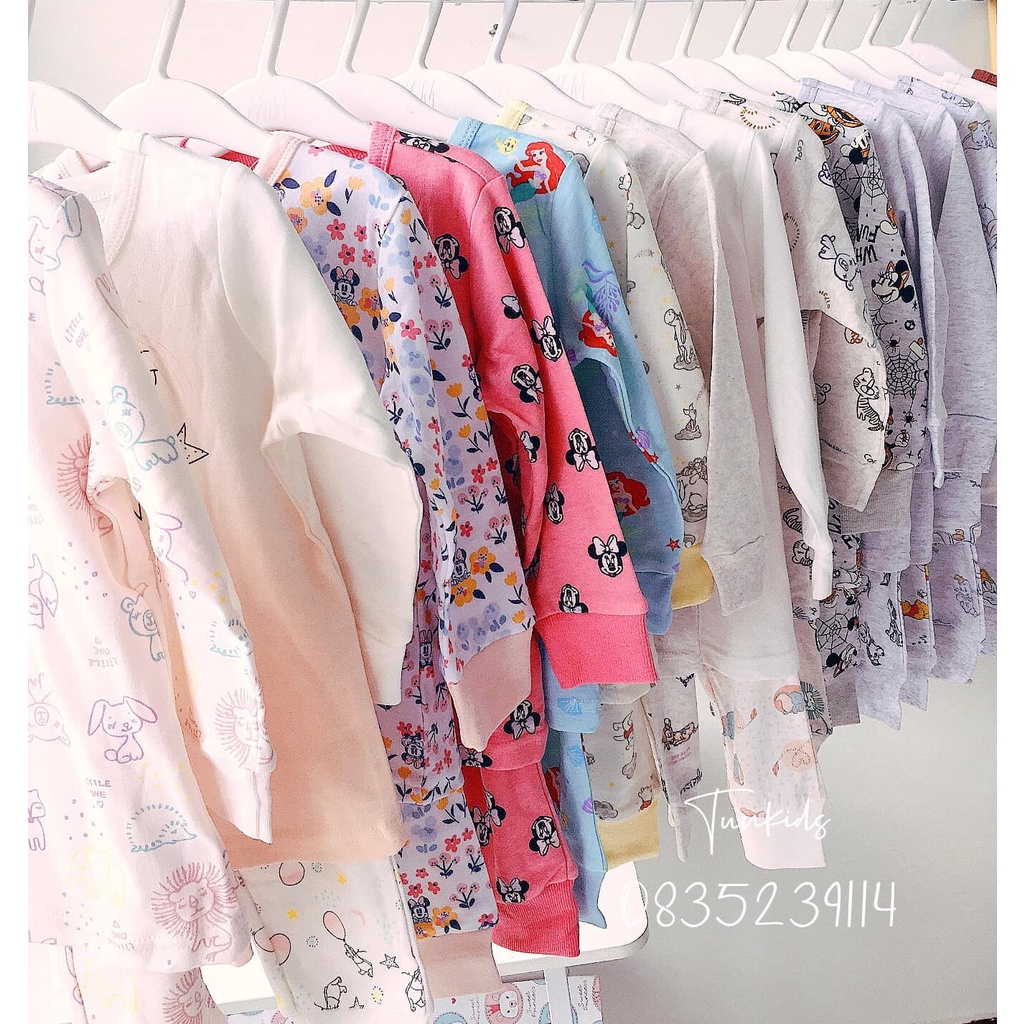 Bộ cotton bé trai bé gái Disney baby xuất xịn (Phom to)