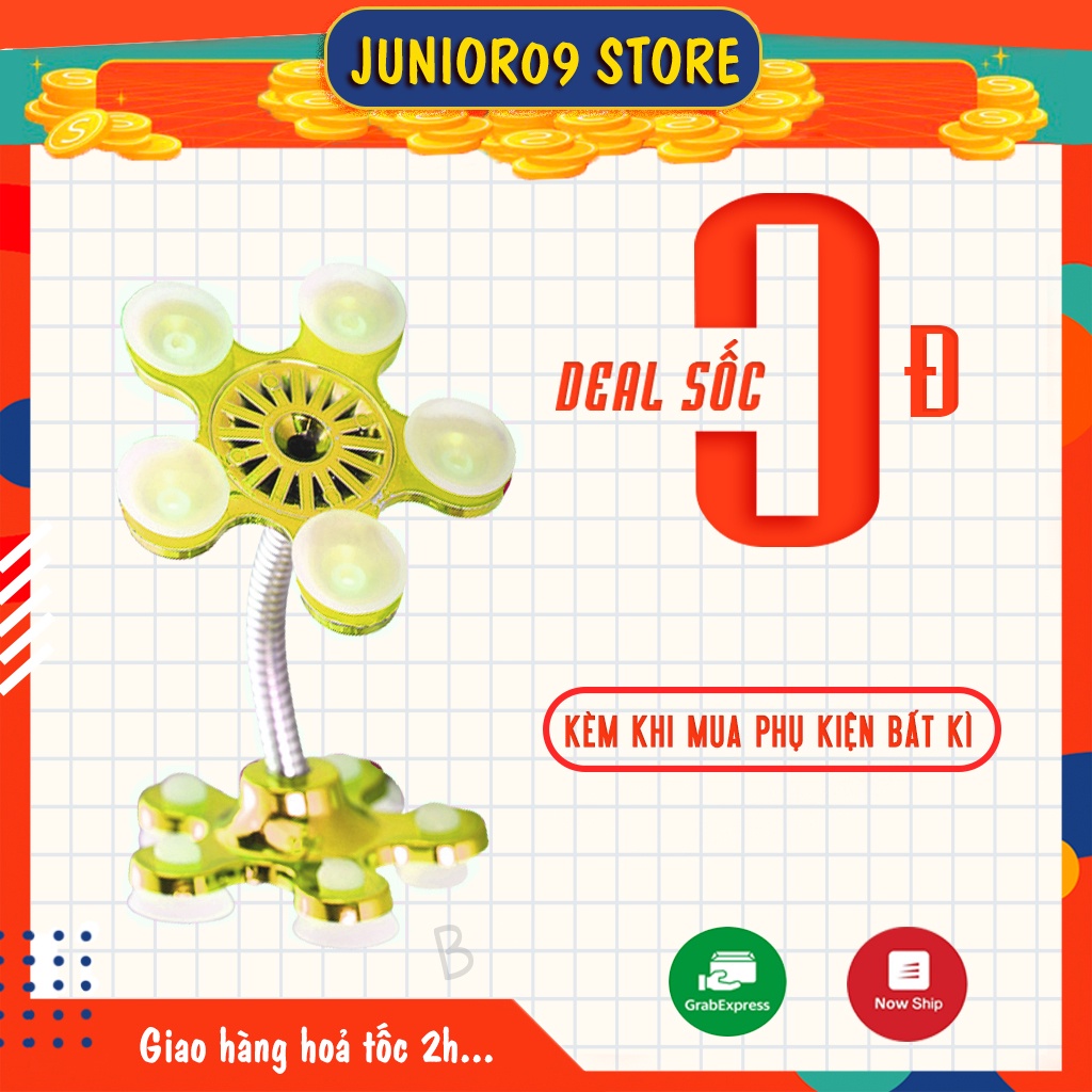 Giá đỡ điện thoại để bàn Junior09 Store, Giá để điện thoại hút chân không thông minh, cầm tay , xoay 360 độ, chắc chắn