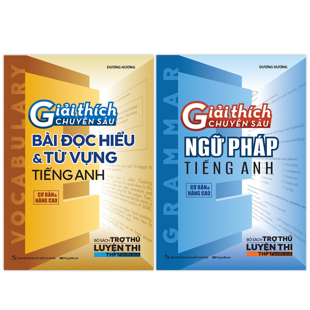 Sách Combo Giải Thích Chuyên Sâu Ngữ Pháp - Đọc Hiểu, Từ Vựng Tiếng Anh - Bài Tập - Bộ 3 cuốn lẻ tùy chọn