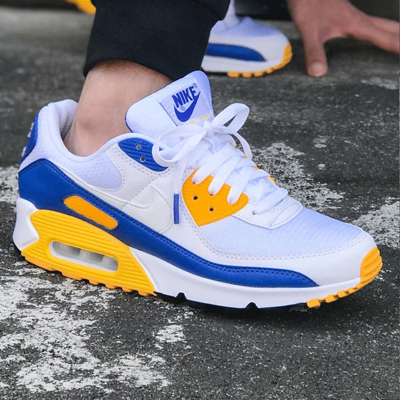 Giày AIR MAX 90  - CT4352101 - YELLOW BLUE - Chính Hãng - KH