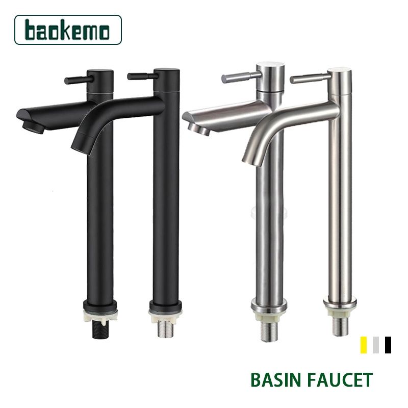 Vòi Nước Đen Bằng Thép Không Gỉ 304 Cao Cấp