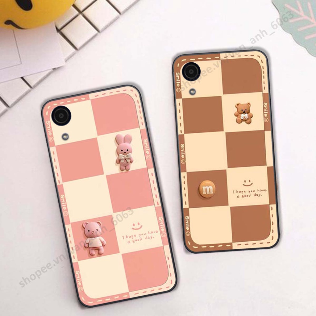 Ốp lưng Samsung A03 Core hình gấu, kẹo dễ thương cute