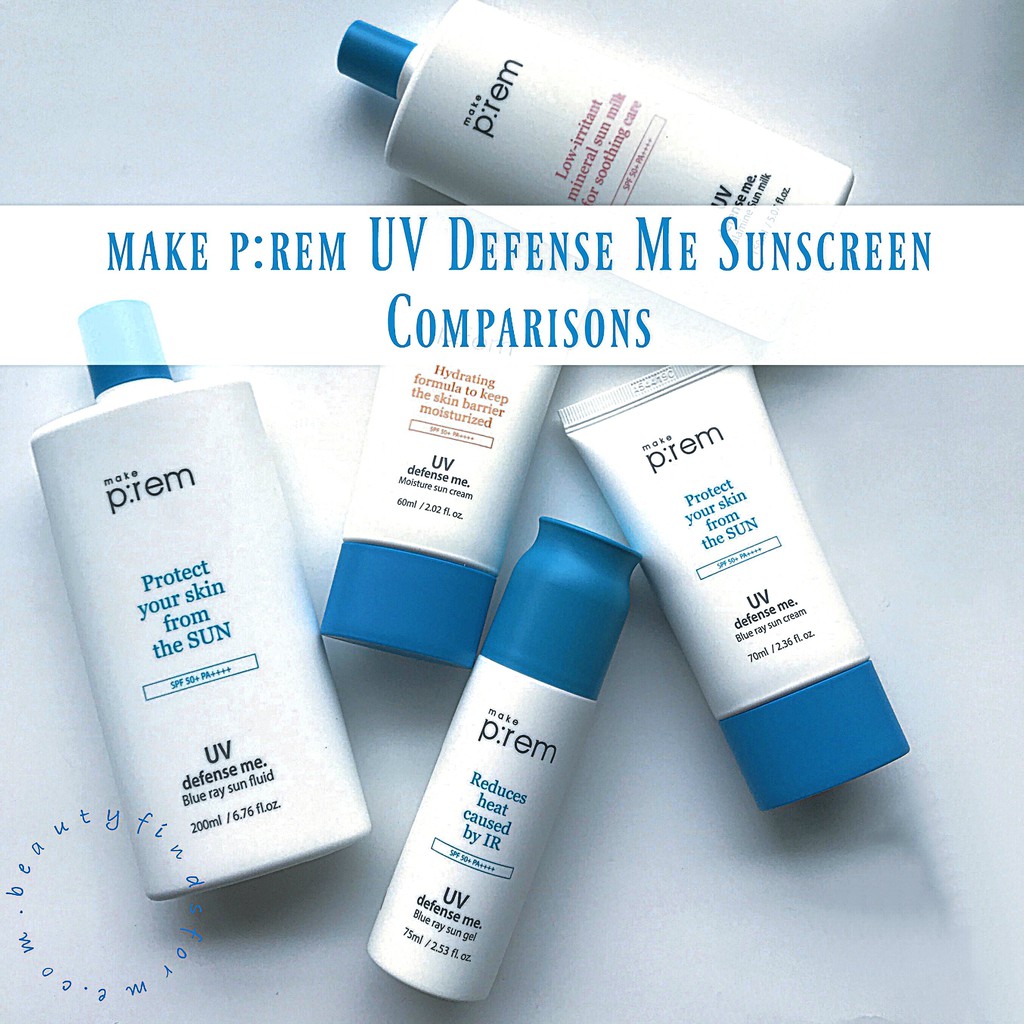 Kem chống nắng Make P:rem UV Defense Me.Blue Ray Sun Fluid SPF 50+ PA++++ | BigBuy360 - bigbuy360.vn