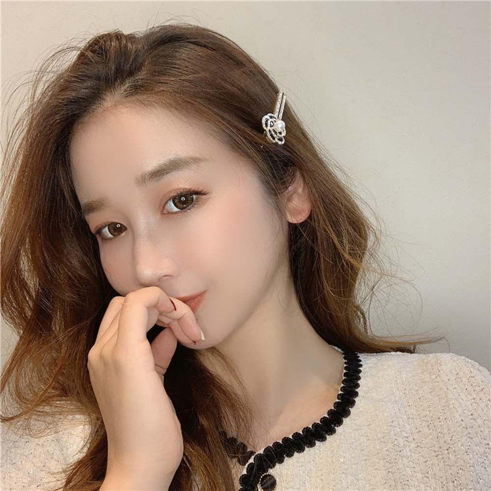 Kẹp Tóc Mái Hoa Trà Thời Trang Hàn Quốc Cho Nữ