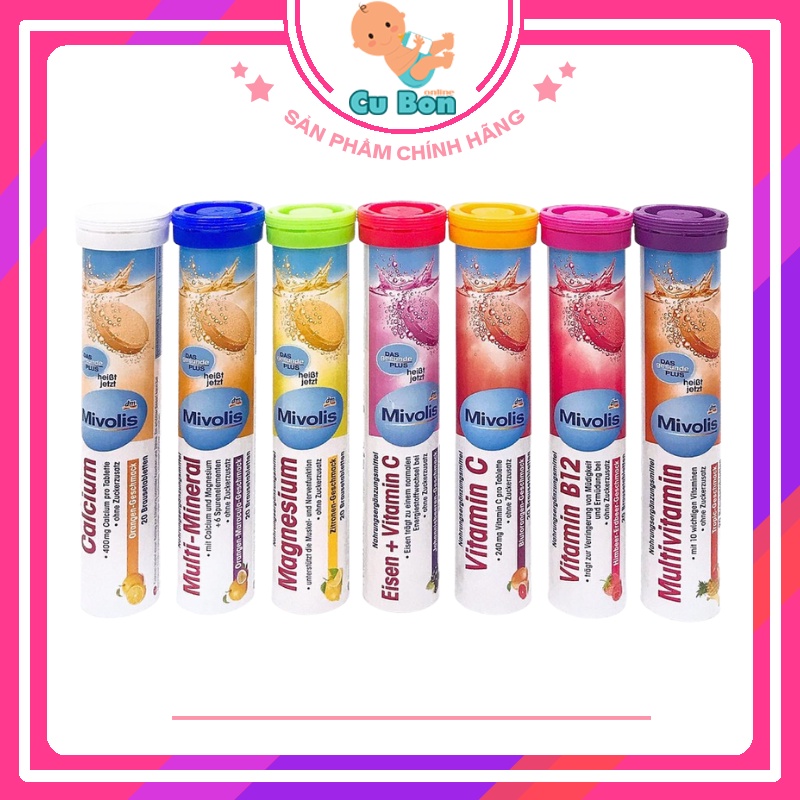 Viên Sủi Mivolis Đức Hỗ Trợ Hệ Miễn Dịch Bổ Sung Vitamin Và Khoáng Chất Tăng Đề Kháng Cho Cơ Thể