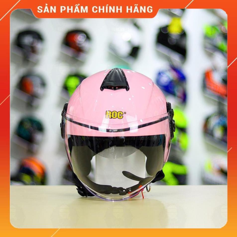 Nón 3/4 ROC 06 Hồng Form Yohe 851 Nhỏ Gọn Cá Tính - FREE SHIP