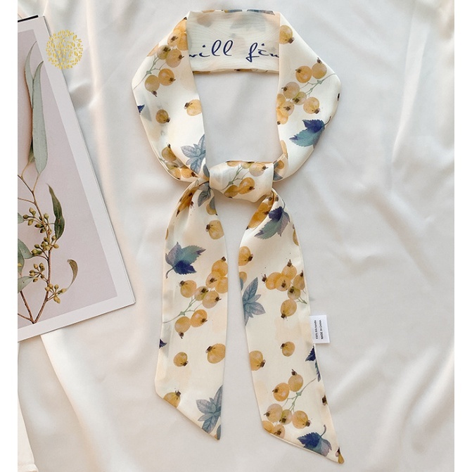 Khăn choàng cổ đa năng có thể dùng làm băng đô/dây buộc tóc/trang trí túi xách/phối quần áo thời trang cho nữ
