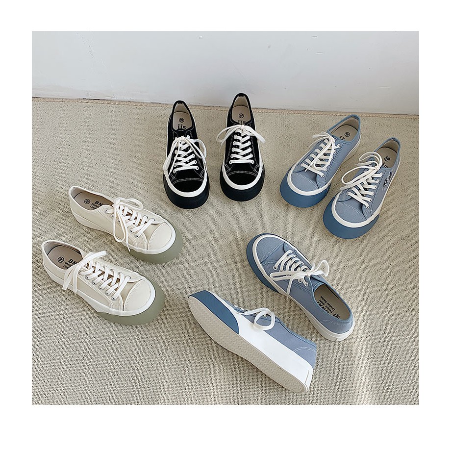 Giày Nữ Thể Thao Basic Viền Nhiều Màu Hot 555 | BigBuy360 - bigbuy360.vn