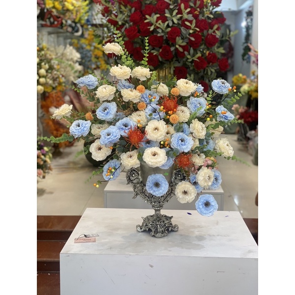 Bình hoa giả hoa lụa hoa MAO LƯƠNG cắm sẵn trang trí phòng khách, quà tặng , phù hợp mọi không gian nội thất