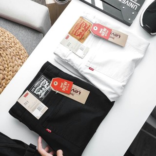 quần short jean nam levis đen trắng
