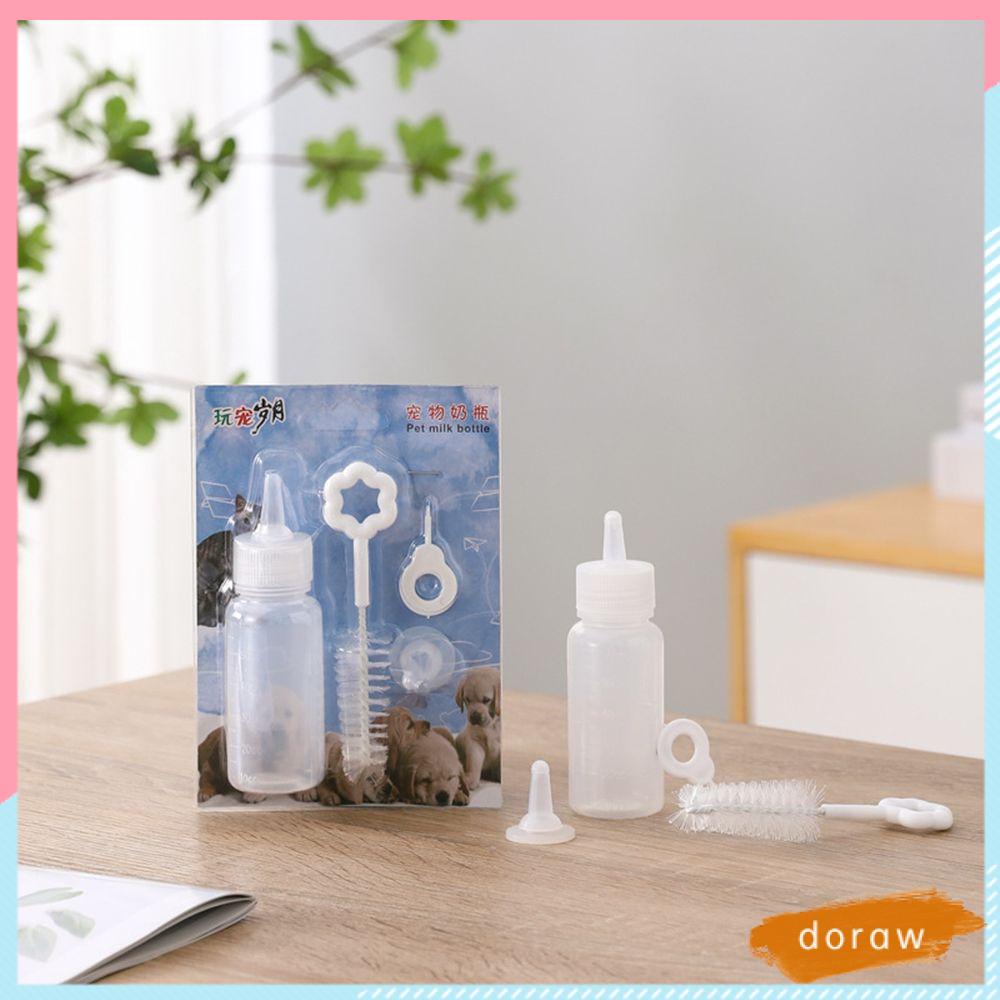 Bình sữa mini/ Bộ dụng cụ cho thỏ/ mèo con/ thú cưng ăn uống 60ml