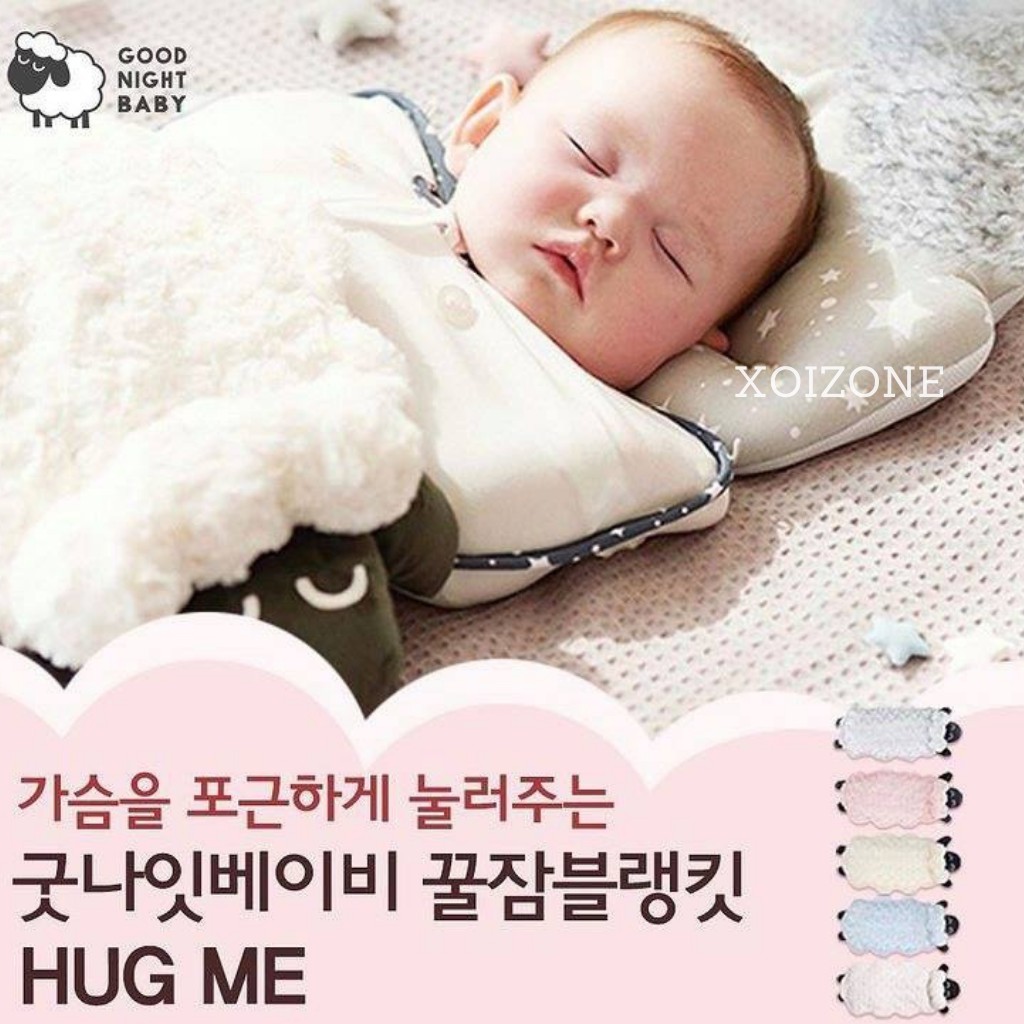 (Chính hãng) Gối chặn cừu Goodnight Baby Ellusben Hàn Quốc (Gối có hình hoa)