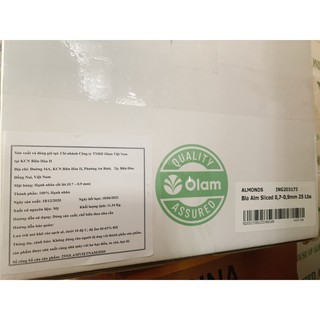 [Combo] 5kg Hạnh Nhân Lát OLAM Mỹ