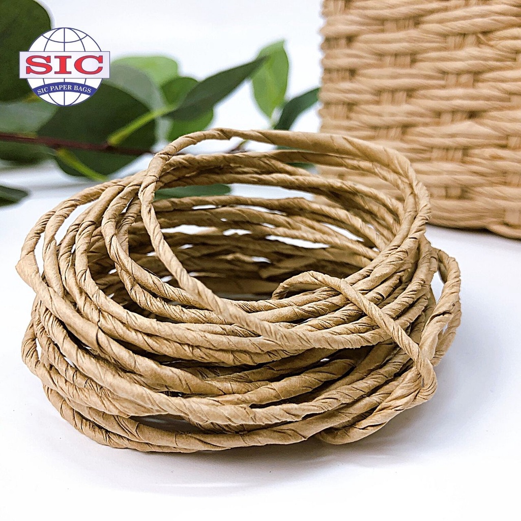 [1 KG] Dây giấy xoắn 2.5mm màu nâu Decor họa tiết văn phòng phẩm trang trí bưu thiếp thủ công mỹ nghệ