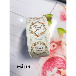 Sticker in chữ thank you ( set 20 tem )