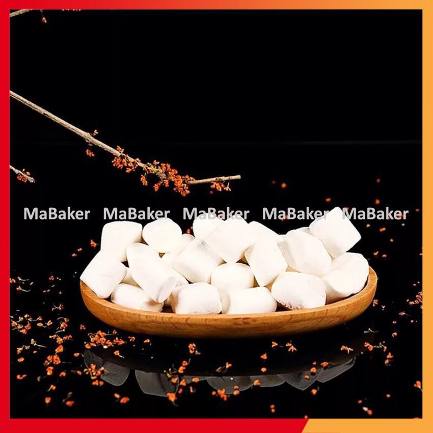 Kẹo marshmallow, nougat 5kg trắng, nhiều màu và hình dáng, làm kẹo hạnh phúc, bông gòn, bấc - MaBaker