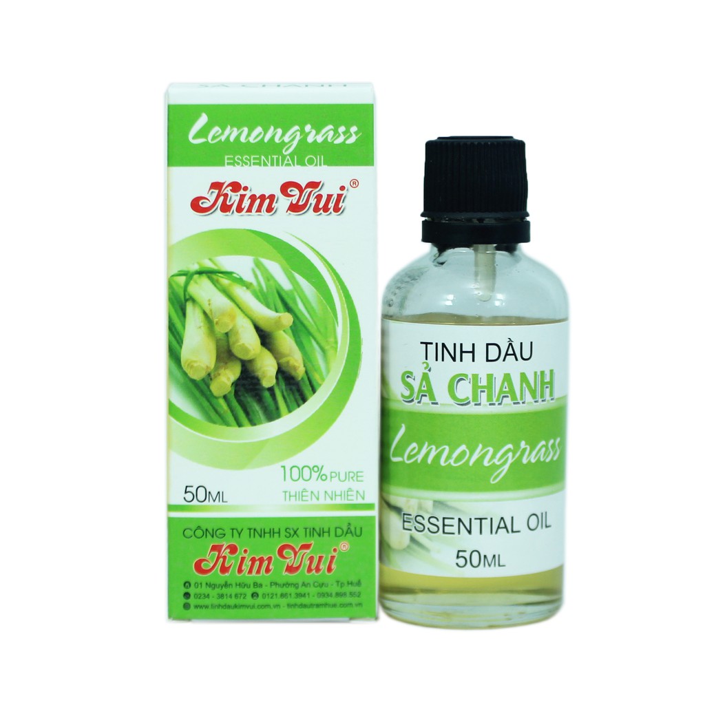 Tinh dầu Sả chanh Kim Vui 50ml - có thể dùng kết hợp đèn xông tinh dầu hiệu quả