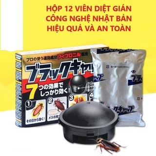 Hộp viên diệt gián hộp 12 viên, Hộp viên diệt gián sinh học nhập khẩu an toàn, hiệu quả