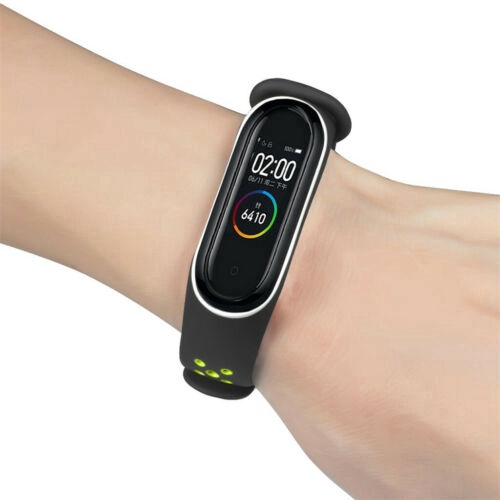 Dây Đeo Thay Thế Chất Liệu Silicon Màu Trơn Cho Xiaomi Mi Band 3 Mi Band 4#5