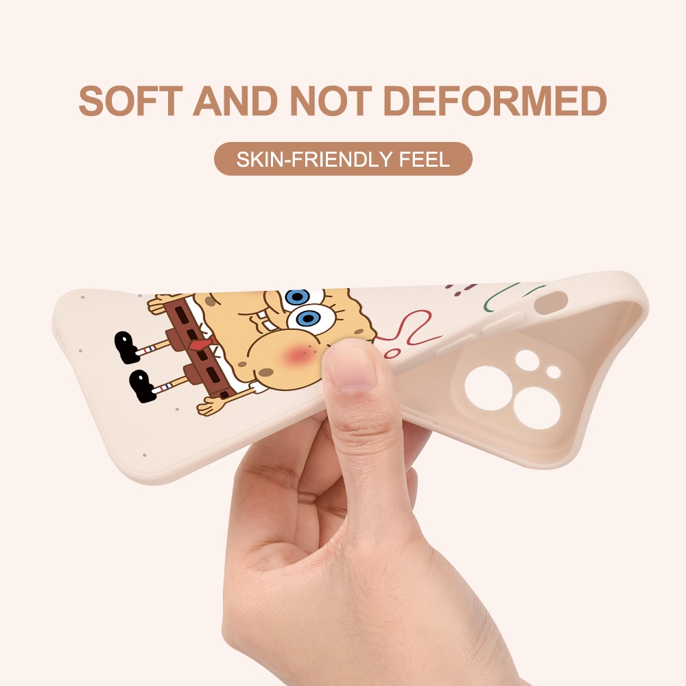 Ốp Điện Thoại Chống Rơi Hình SpongeBob Cho Samsung Galaxy A7 2018 A50 A30S A50S A30 A20 M10S A10S M01S