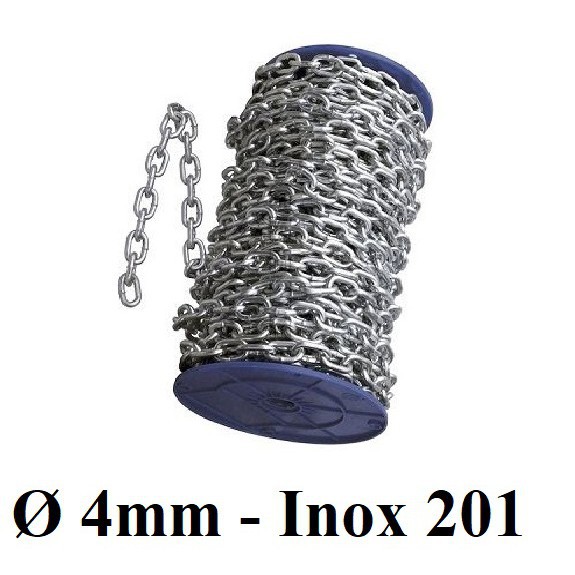 Dây xích INOX 201 [ Ø 4mm ]