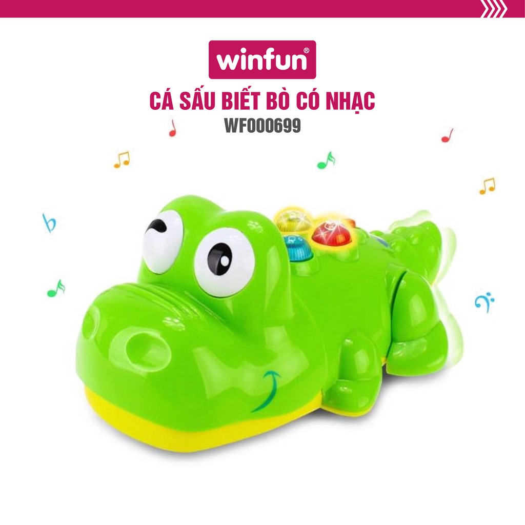 Cá sấu biết bò có nhạc cho bé winfun 000699