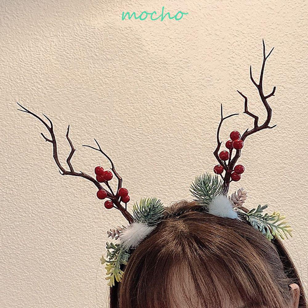 MOCHO Antlers Headband Fashion Kids Make Up Twig Female Deer Horns Girl Women Hair Band