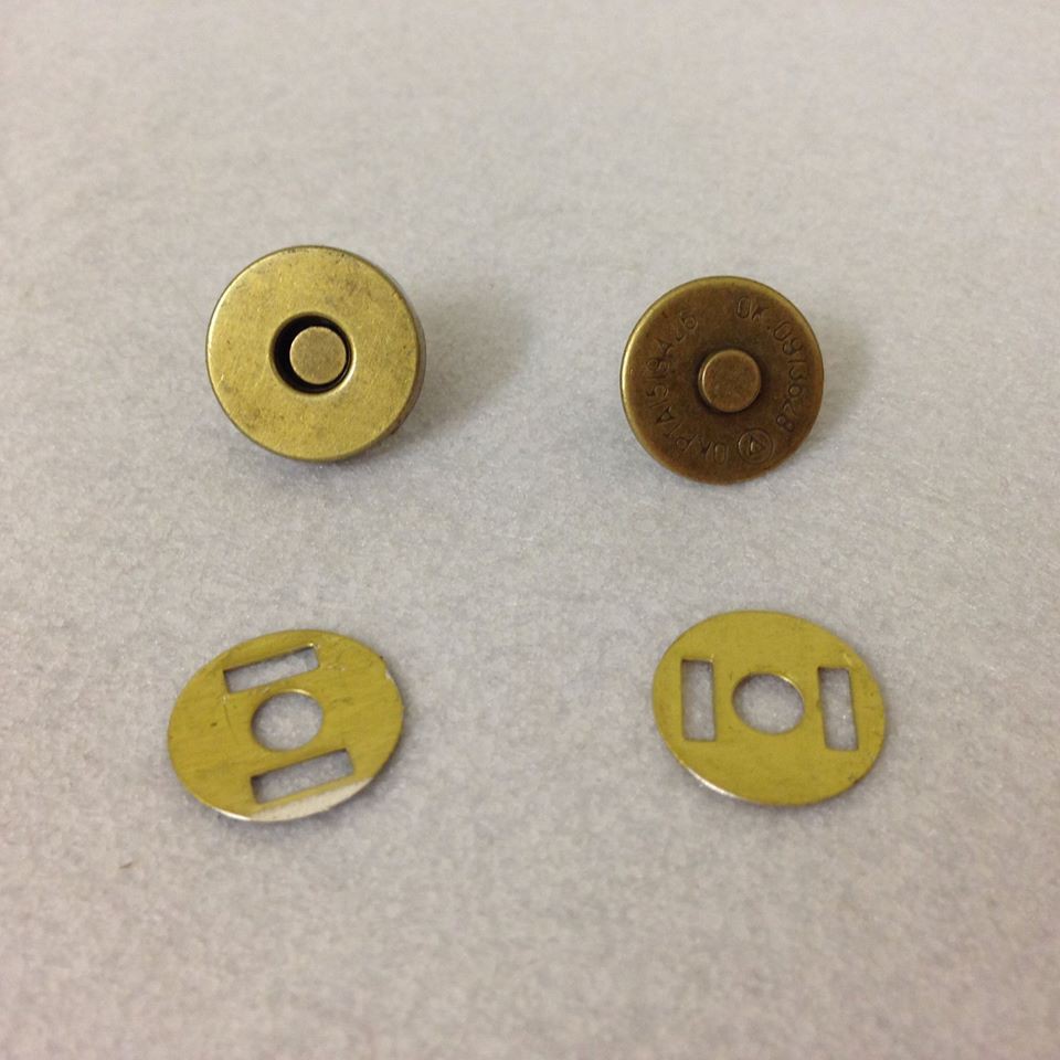 Cúc nam châm đồng loại đẹp (nút túi ví - sổ da)