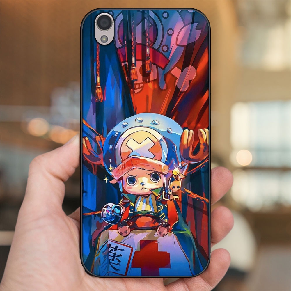 Ốp lưng Oppo A37 Neo 9, F1 Plus viền đen in hình Chopper One Piece Đảo Hải Tặc