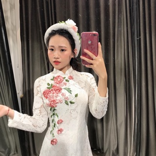 Mấn ren đính hoa