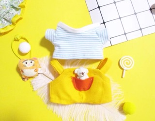 Set áo + yếm cho doll 20cm