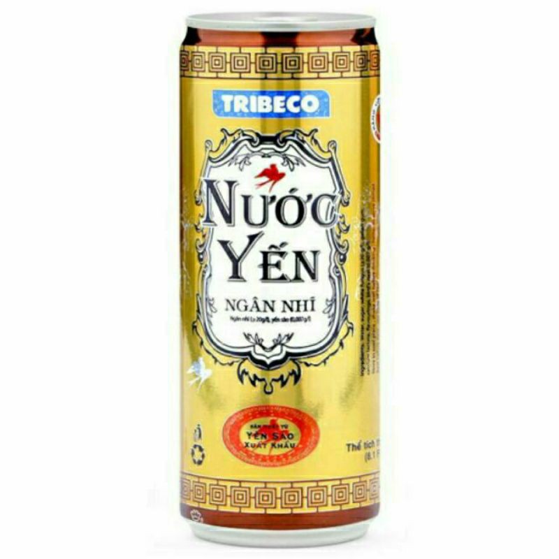 Nước yến ngân nhĩ tribeco lon 240ml