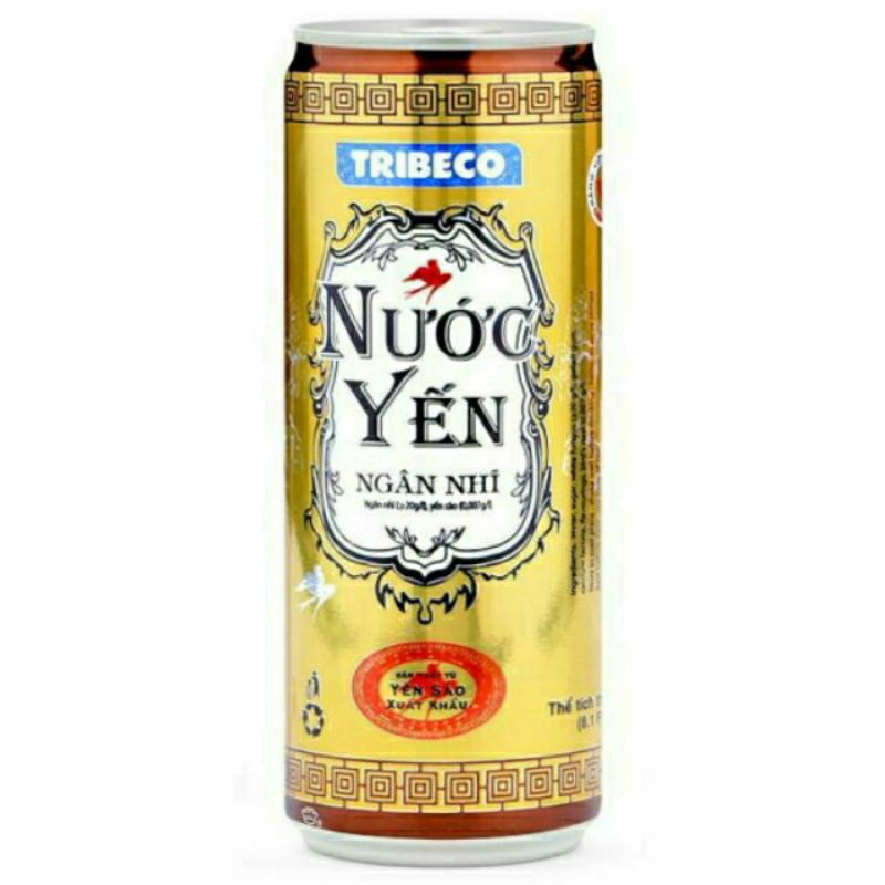 Nước yến ngân nhĩ tribeco lon 240ml