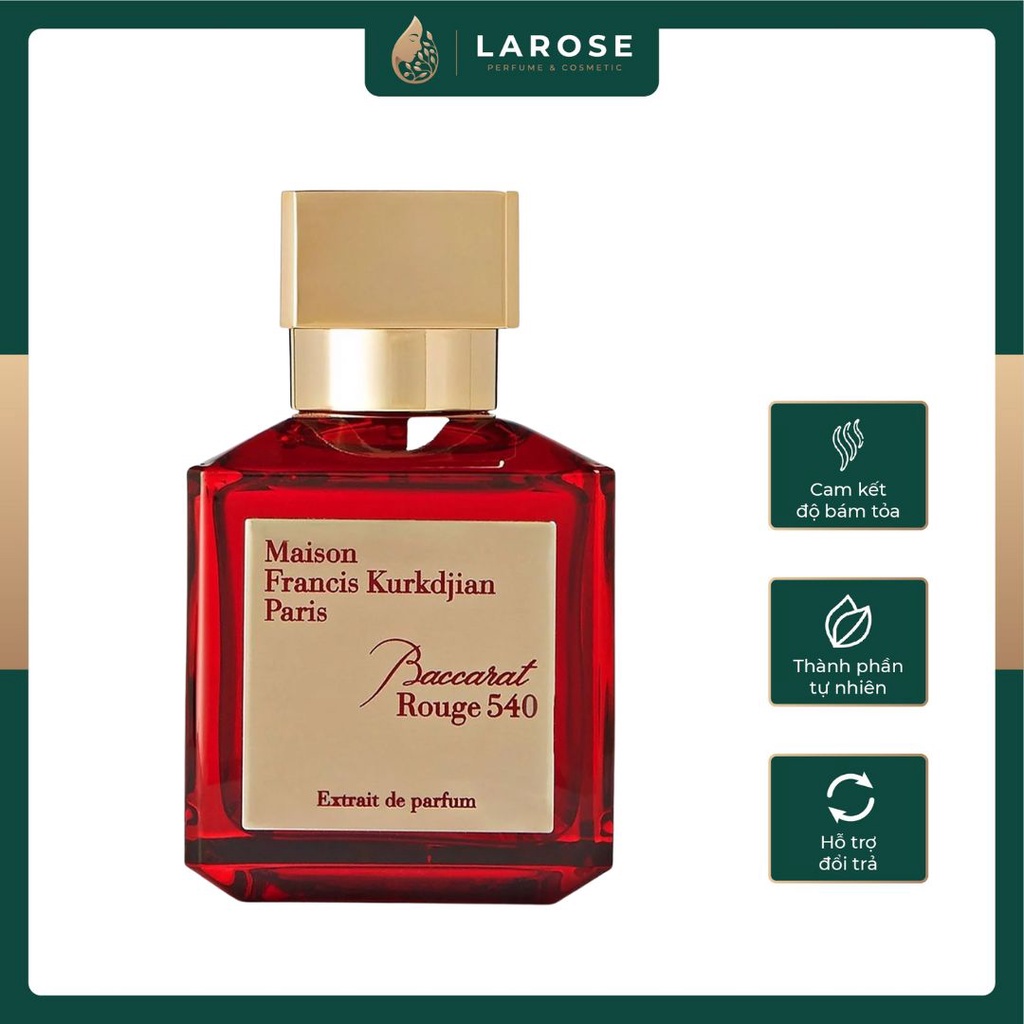 Nước Hoa Unisex Maison Francis Kurkdjian Baccarat Rouge 540 Extrait De Parfum   70ml - Larose Perfume