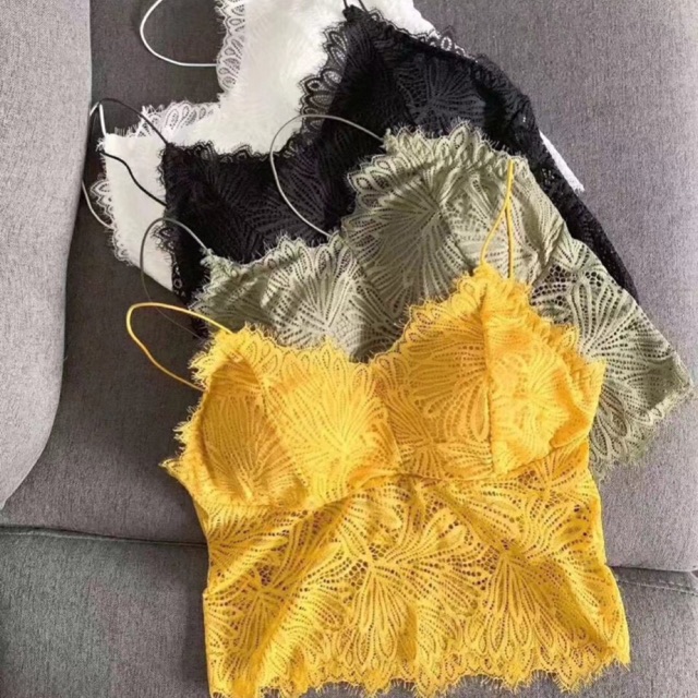 MẪU MỚI- Áo BR363 ren 2 dây kèm đệm mút nâng ngực