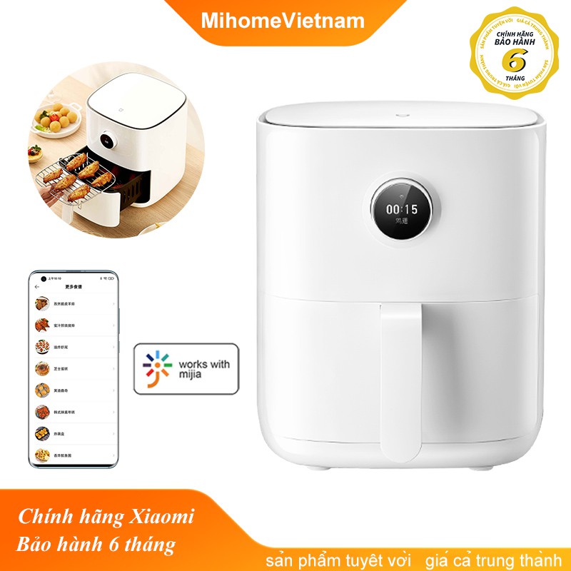 Nồi Chiên Không Dầu Xiaomi Mijia Smart Air Fryer 3.5, Nồi Chiên Thông Minh