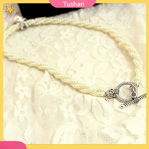 Dây chuyền nữ đính ngọc trai giả sang trọng gợi cảm