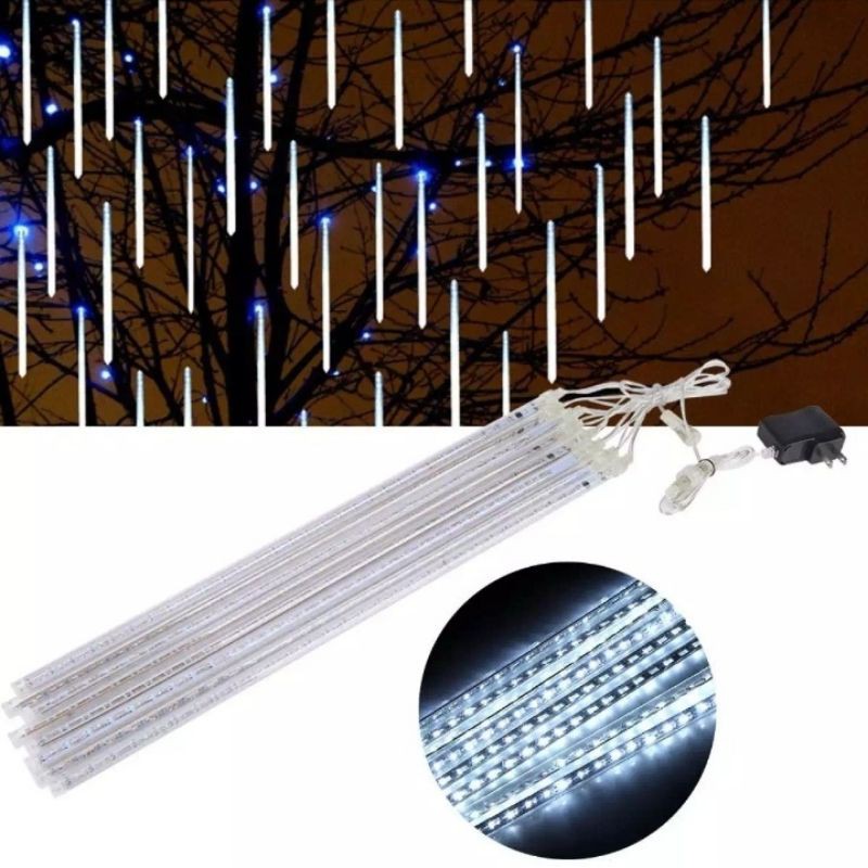 • HCM •8 Thanh Đèn LED 40CM Chống Nước Hiệu Ứng Mưa Sao Băng