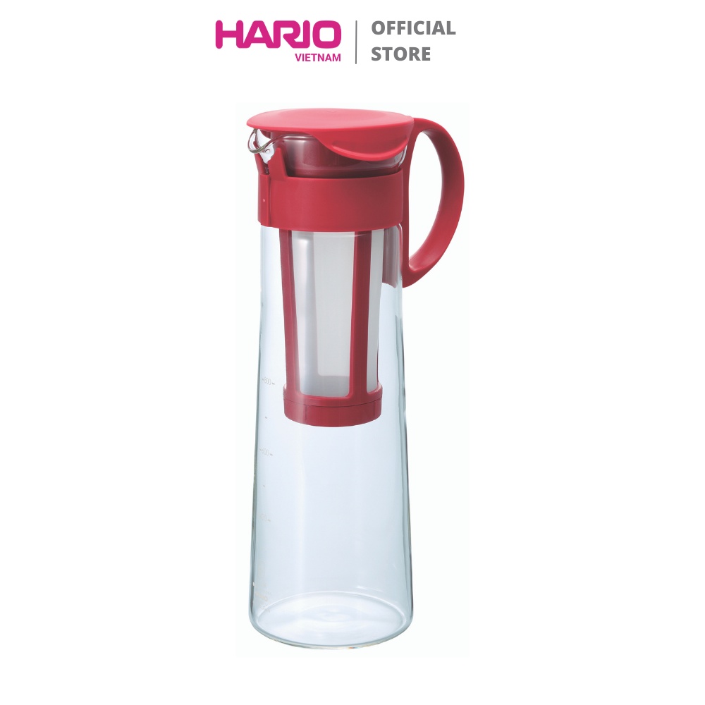 Bình Pha Trà, Cà Phê Cold Brew HARIO 1L - Đỏ (MCPN-14R-14)